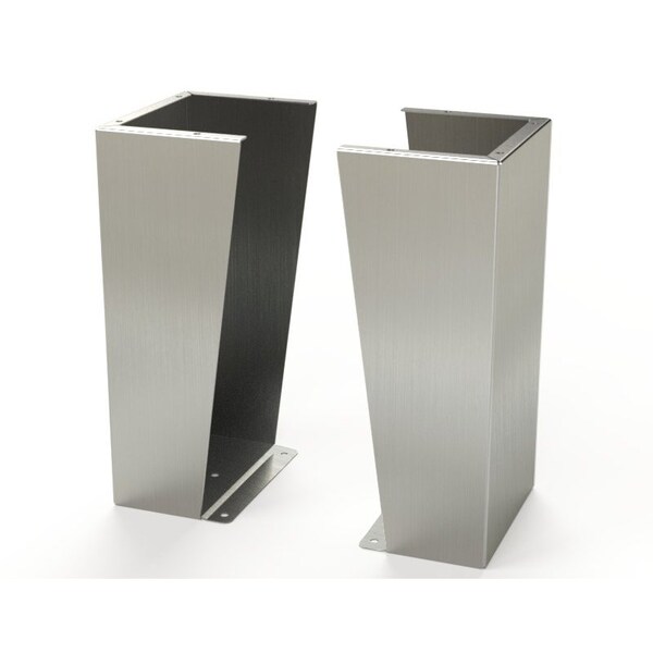 Floor Stand Kit, 24 in. H x 12 in. W x 9.12 in. L, 316 Stainless Steel, 1 PR